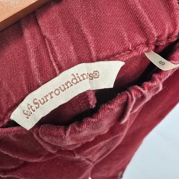 Soft Surroundings Women's Pull On Metro Legging Jegging Studs Stretch Red Small - Picture 4 of 9